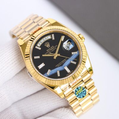 EW Factory Rolex Daydate 40*12mm 2836 Movement Oyster Case Replica Watch